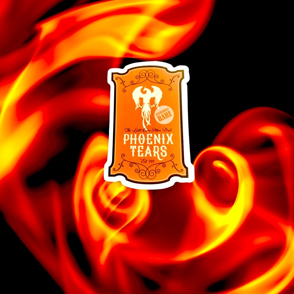 Phoenix Tears Witchy Sorceress Supreme Potion B0ttle Label Sticker